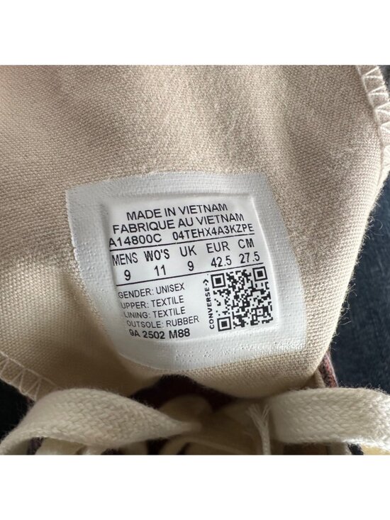 ⭐Converse x Isabel Marant Chuck 70 Hi Sz 9 Men\'s Shoes Black Vanilla Ice A14800C main image 6
